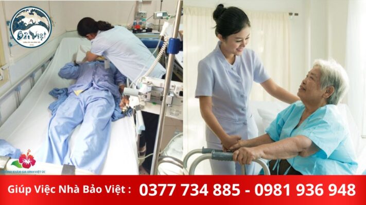 Chăm người bệnh tại Bệnh viện Gia Định