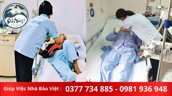 Chăm người bệnh tại Bệnh viện 115