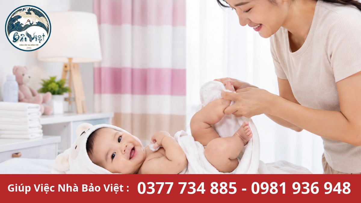 Dịch vụ chăm em bé Phú Nhuận ăn ở lại uy tín.